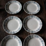 8 assiettes plates en Terre de Fer bleue Verdun HBC