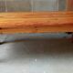 Table basse en pin massif années 80