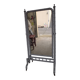 Large bamboo-style wooden cheval mirror, 19th century, Napoleonic II period.