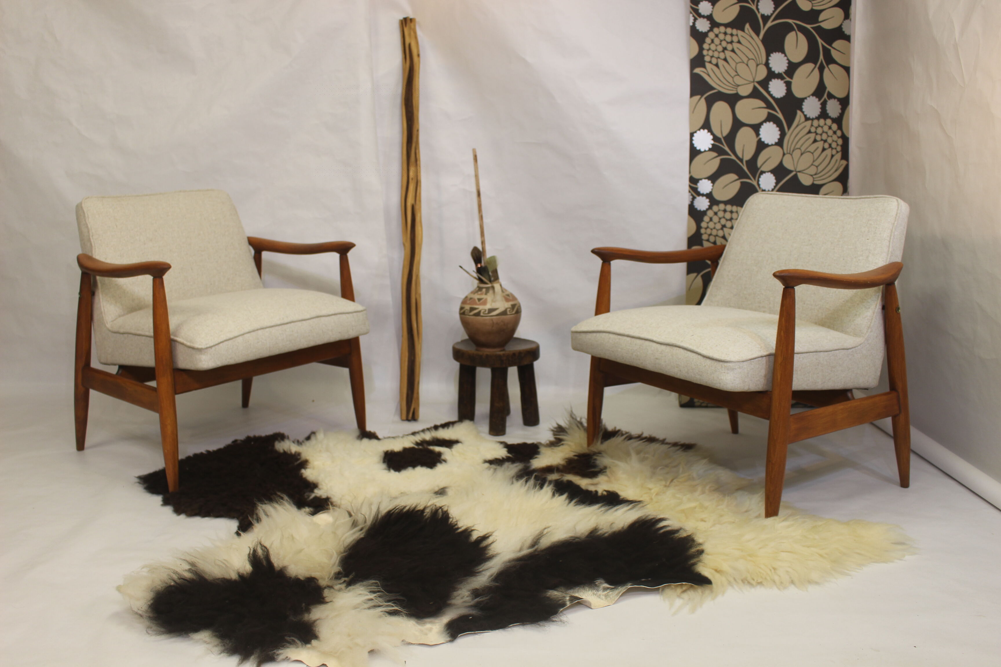 Pair of chairs GFM-87 Juliusz Kedziorek 1960.