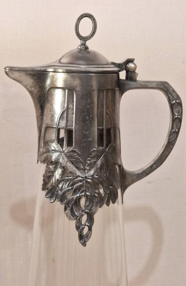 carafe Aiguière en cristal - Art nouveau