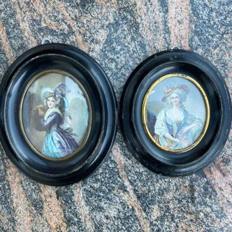 2 small old frames