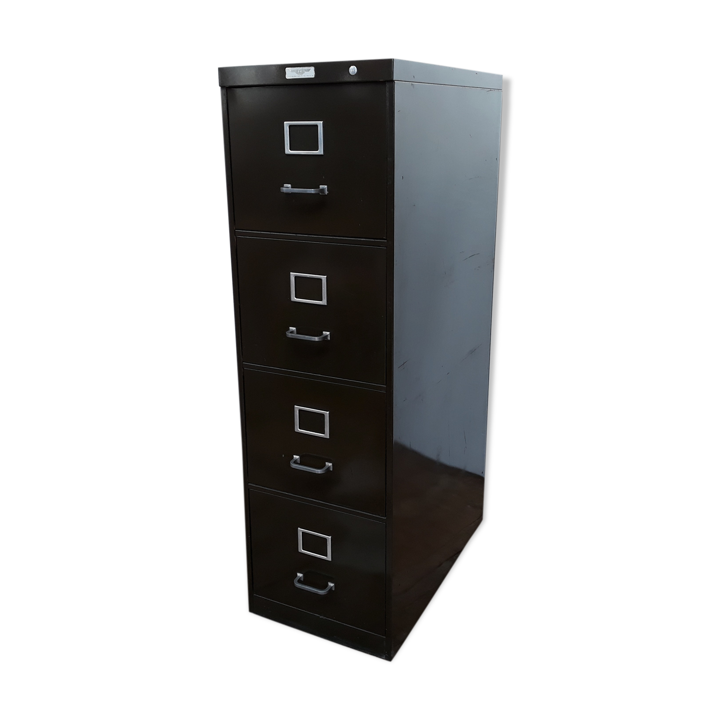 Industrial furniture metal drawers YAC 1950 vintage