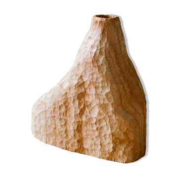 Solid wood ash soliflore hand-carved