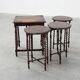 Set of Four Oak Barley Twist Nesting Tables, England, circa 1900n