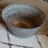 Zinc basin low garden