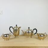 Service à thé/café anglais de  James Dixon & Sons en métal argenté