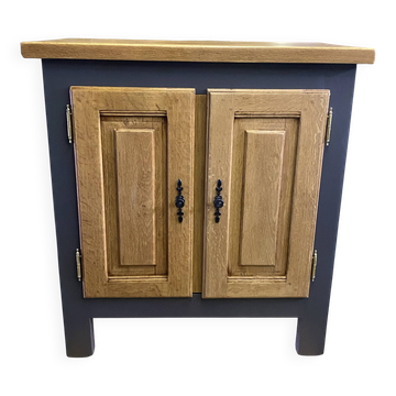 Low solid oak buffet refurbished – Chic Country / Modern Style