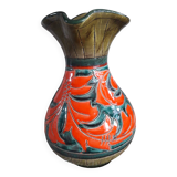 Vintage signed vase in Italian ceramic