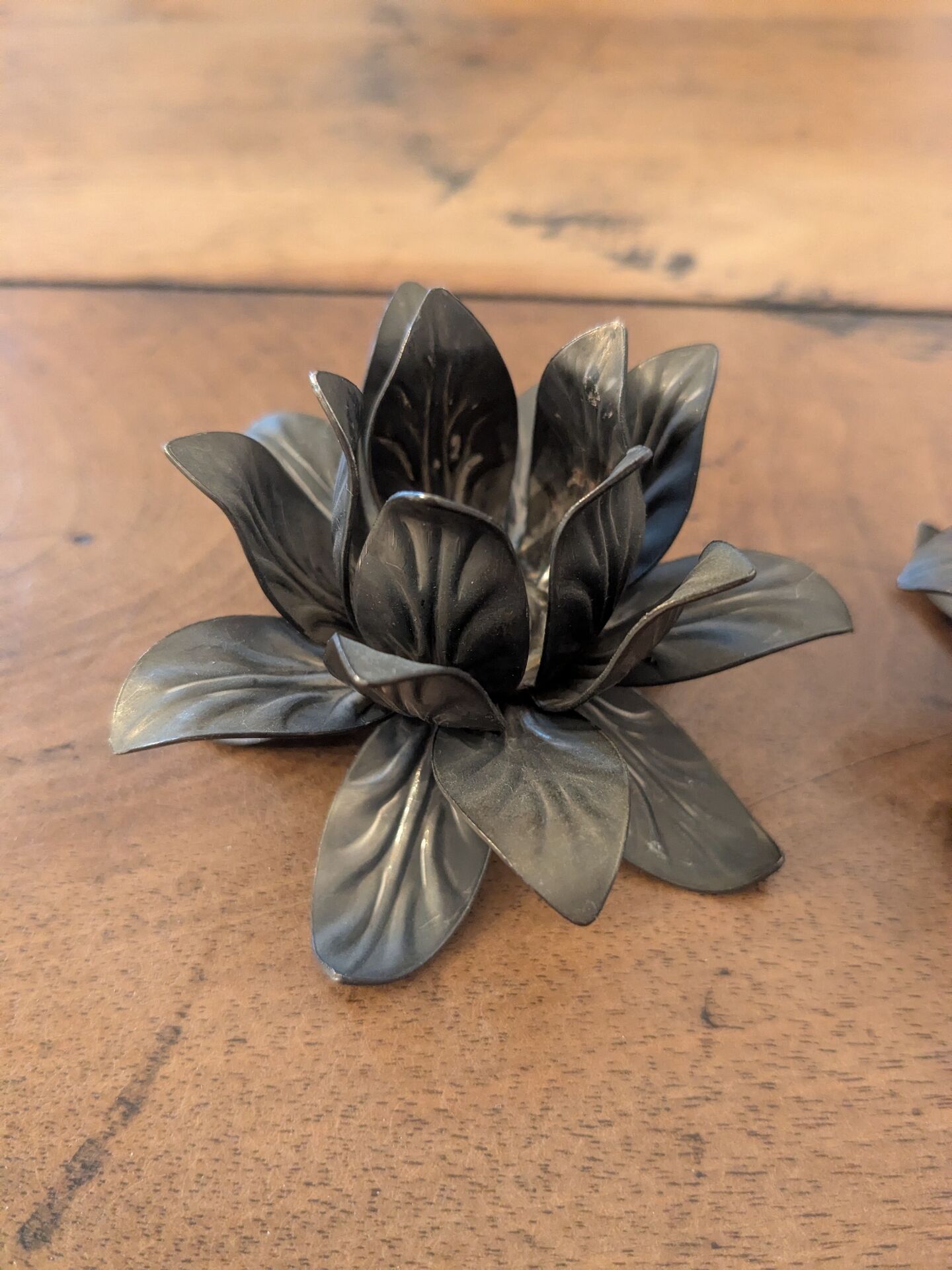 Lotus flower candle holders