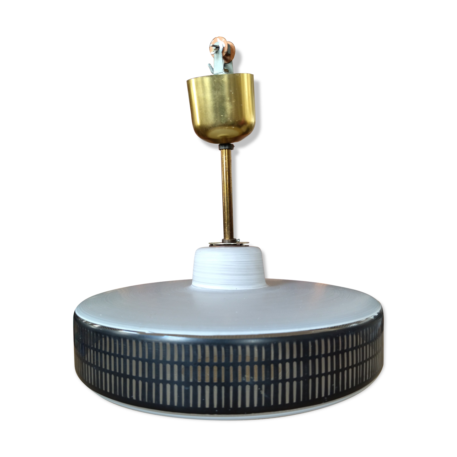 Glass hanging lamp 1950