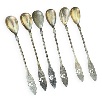 Set of 6 old spoons