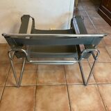 Pair of vintage armchairs B3 vassily by Marcel breuer at the bauhaus circa 1980