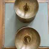 Pair of brass church candlesticks