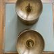 Pair of brass church candlesticks