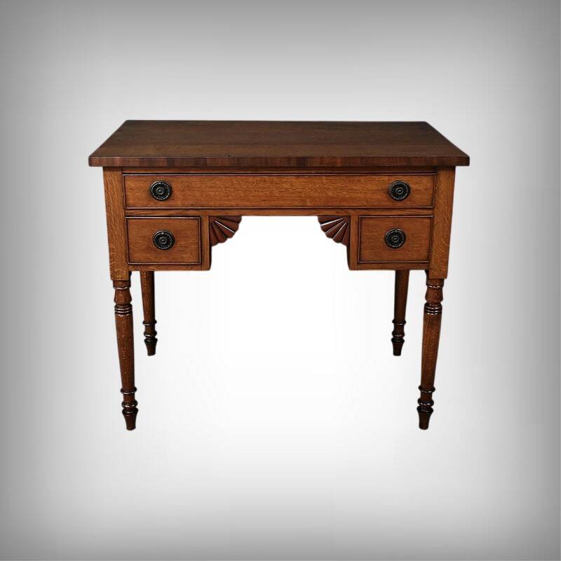 Small Oak Desk, Victorian Period, England – Late 19th Century
