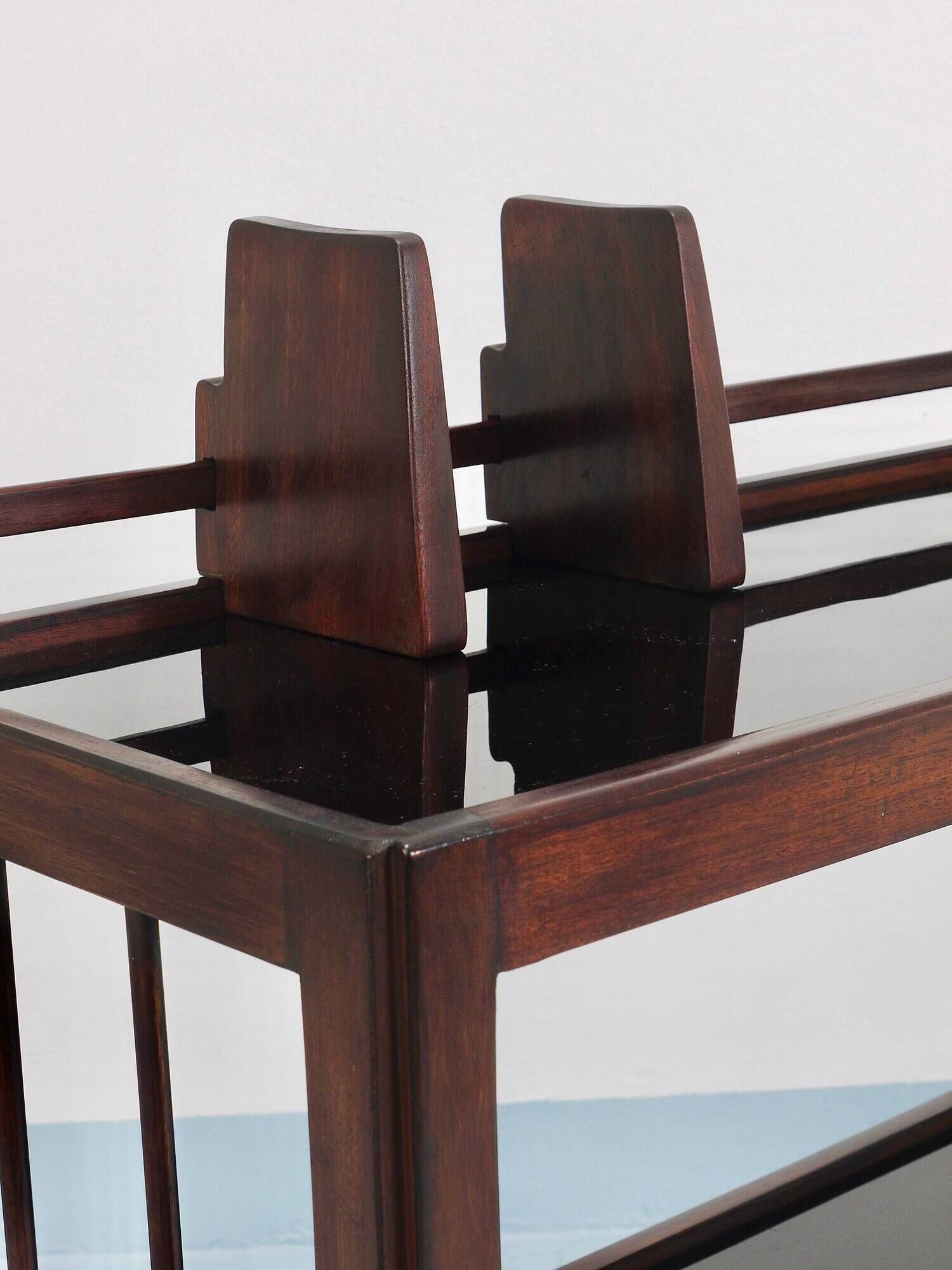 Hagenauer Jirasek unique side table, book shelf, Vienna, 1940s