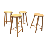 4 stools in pine
