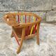 Chair fauteuil enfant vintage in bois by Baumann 1950