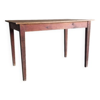 Vintage wooden farmhouse table