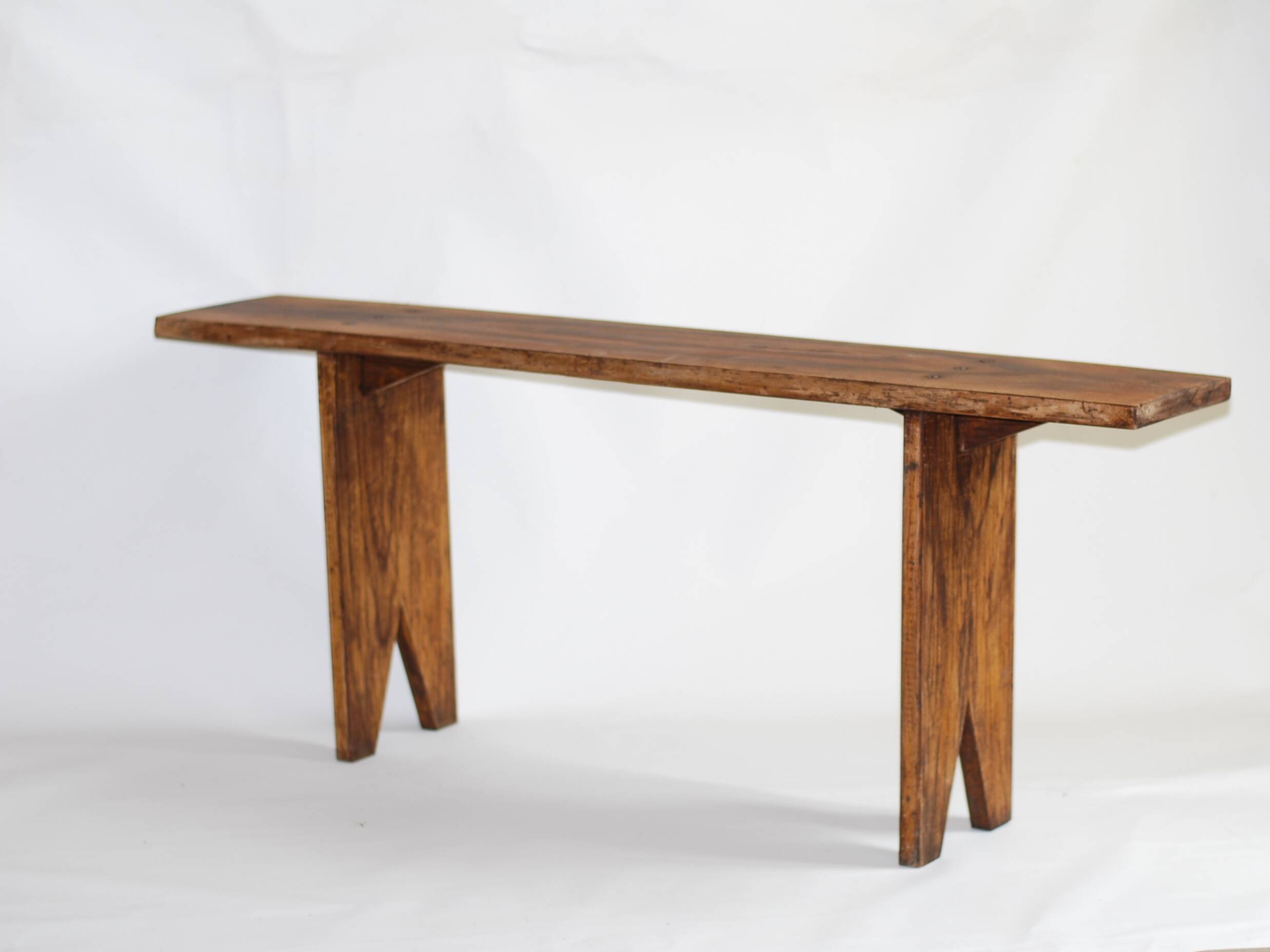 Farm bench in chene