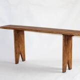 Farm bench in chene