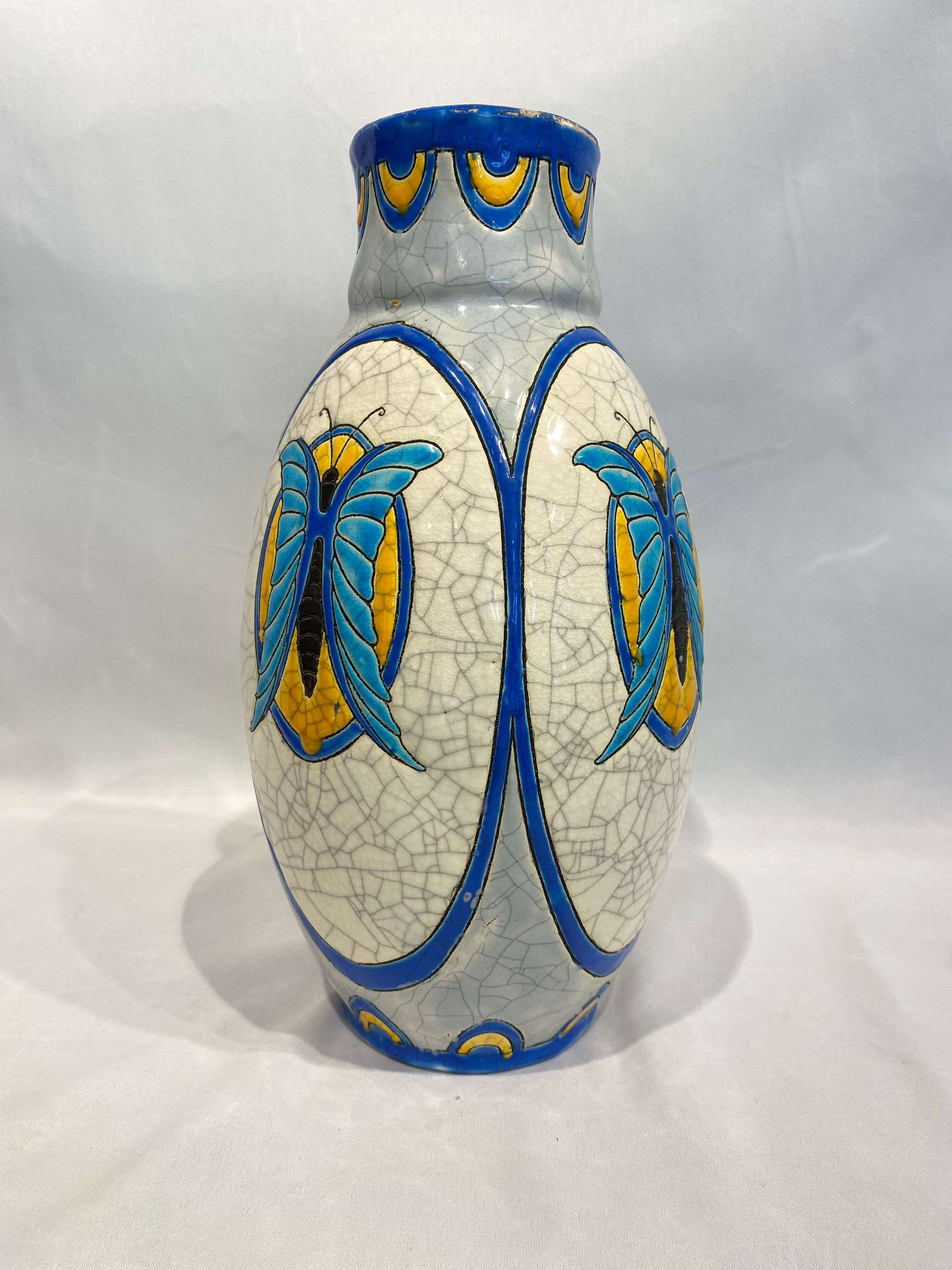 Boch Vase Keramis Brothers, D.742