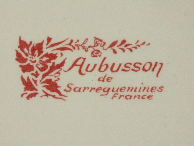 Lot 6 flat plates Sarreguemines Aubusson collection