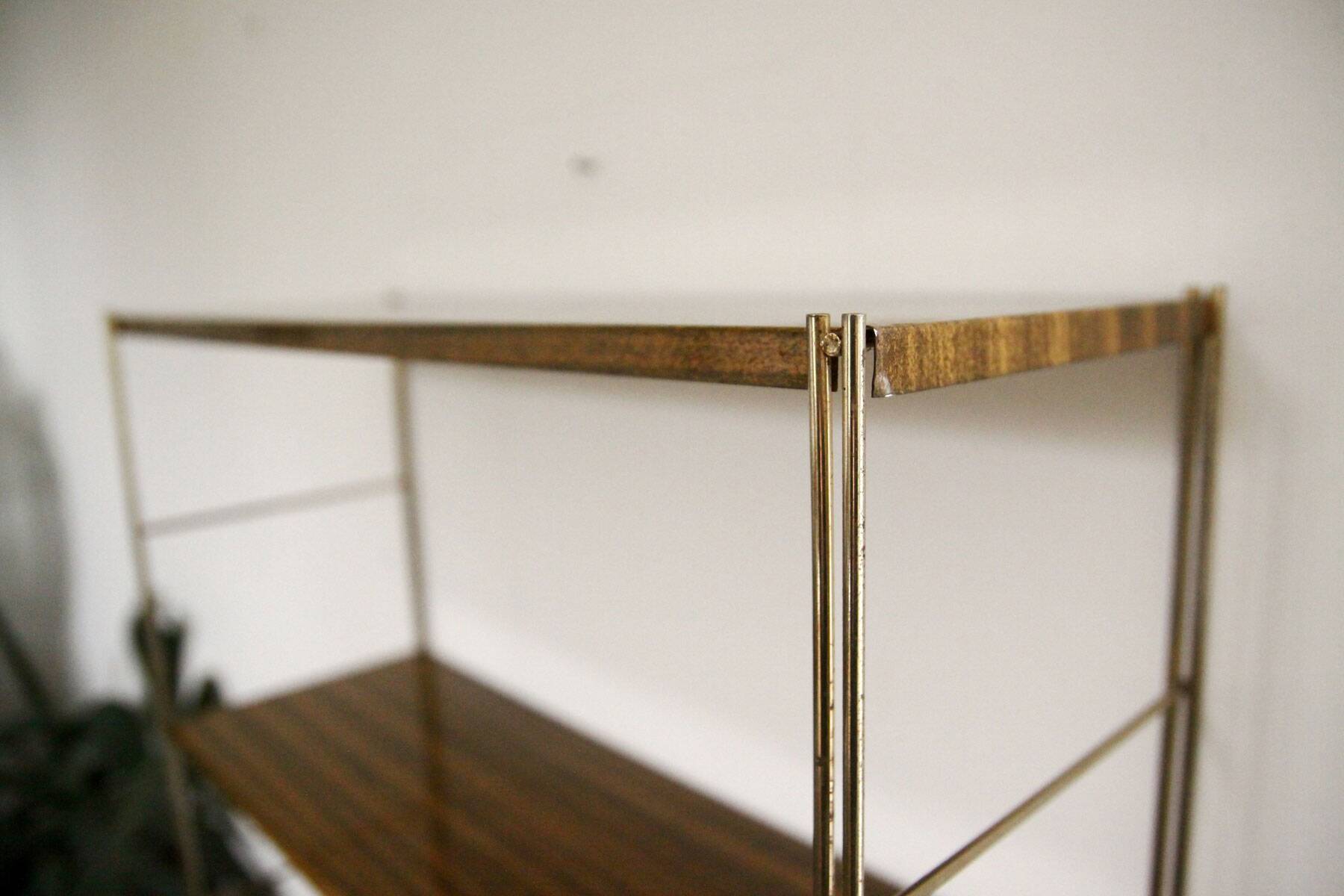 Vintage wall “string” shelf