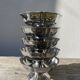 5 stainless steel cups 1970