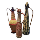 Set of 3 scoubidou bottles