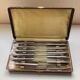 Old box 12 knives Art Deco Bakelite and chromed metal Apollonox