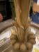 Vintage wooden and brass floor lamp Italy