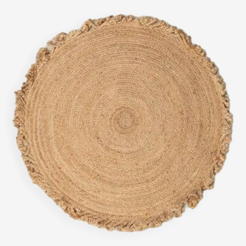 Tapis jute rond