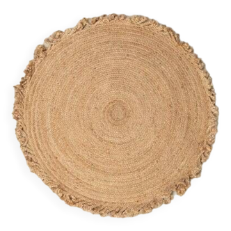 Round jute rug