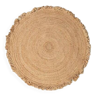 Round jute rug