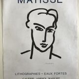 Original exhibition poster Henri MATISSE, Galerie Adrien Maeght, 1964