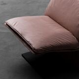 Pink velvet armchair tasty 70s vintage modern