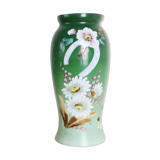 Vase en verre opalin, peint à la main, 1960