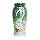 Opaline glass vase, hand painted, 1960