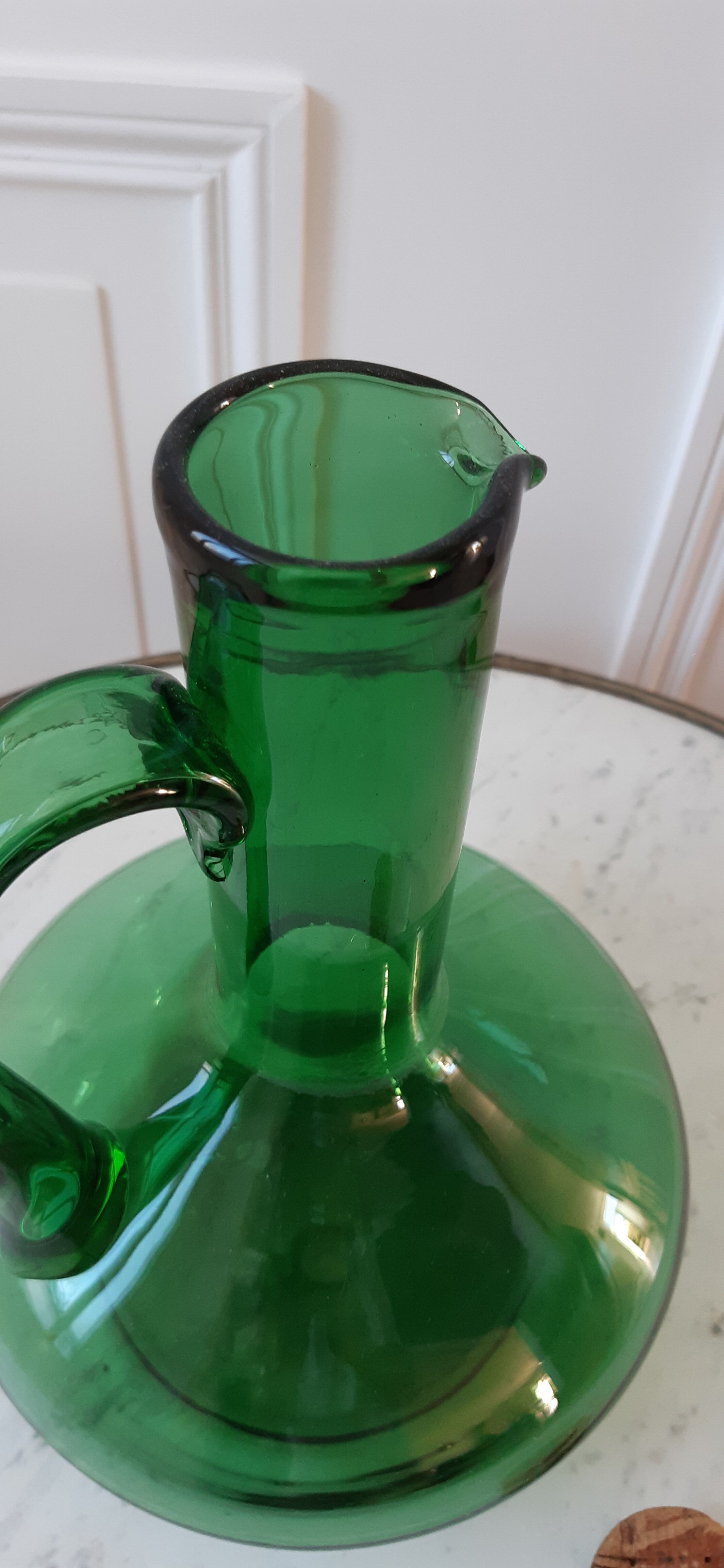 Green bottle / pitcher 60s-70s