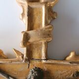 Antique 18th-century gilded wooden cross