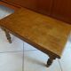 Old brutalist wood stool