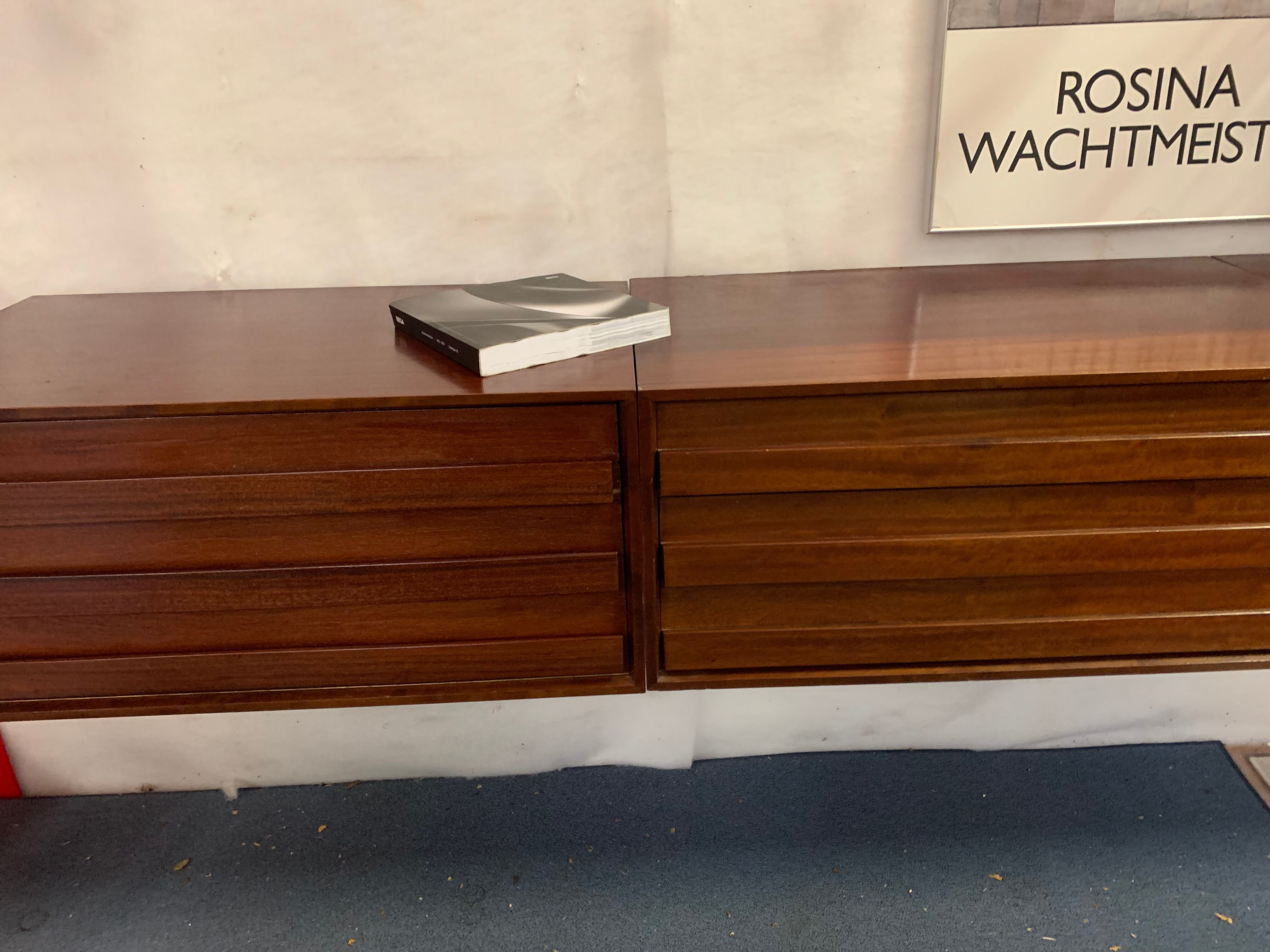 Wall sideboard palissander 1965