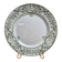 Antique ironstone plate from Creil and Montereau, Compiègne green model.