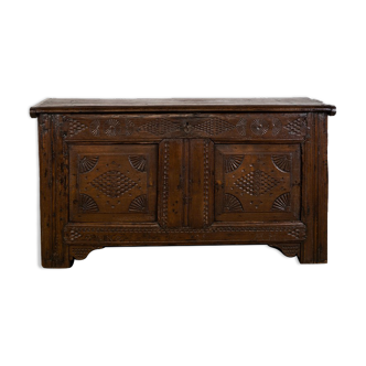 Coffre à couverture antique du 18ème siècle