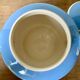 Old sky blue Digoin coffee maker