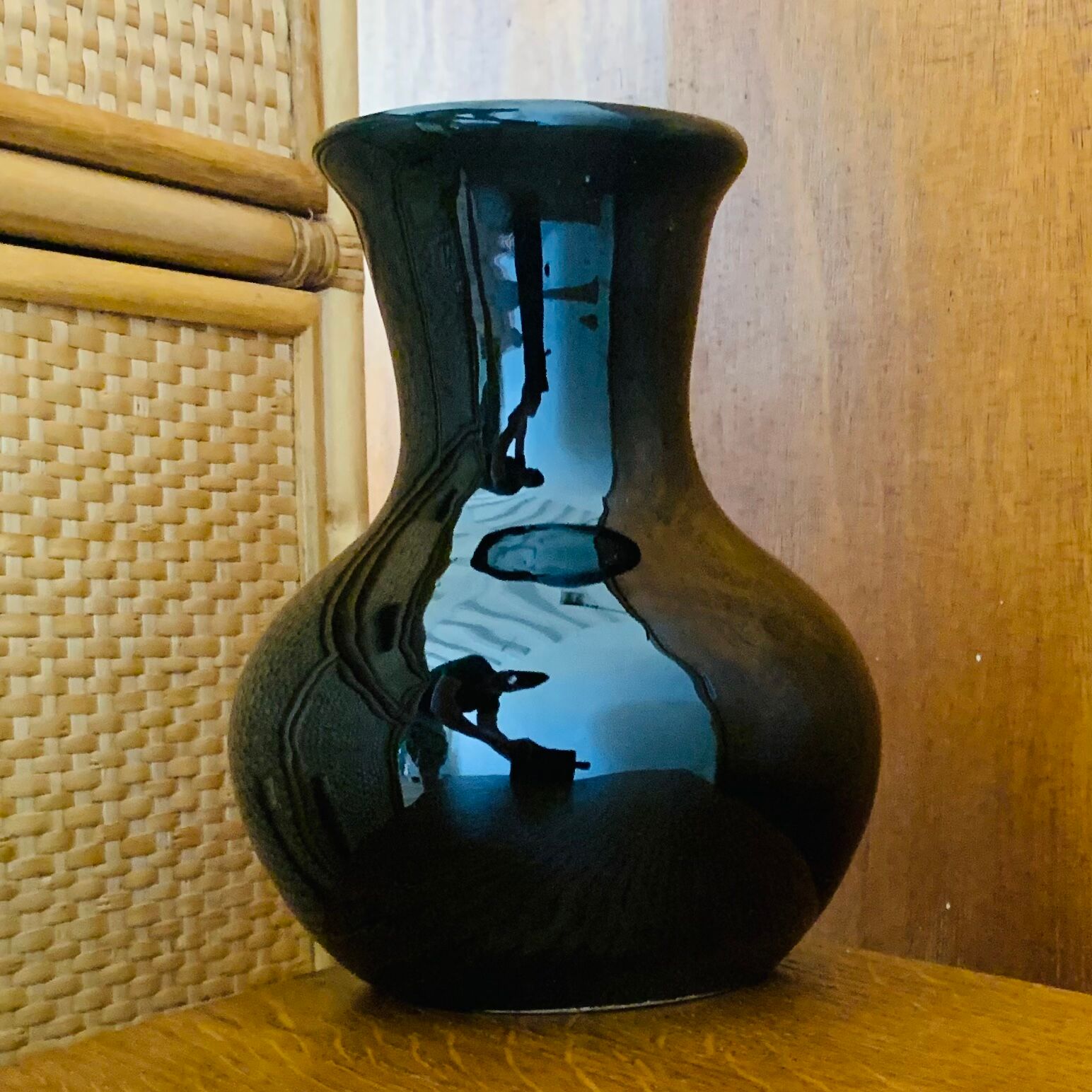 Black vase