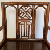 Pair of Chinese bamboo armchairs