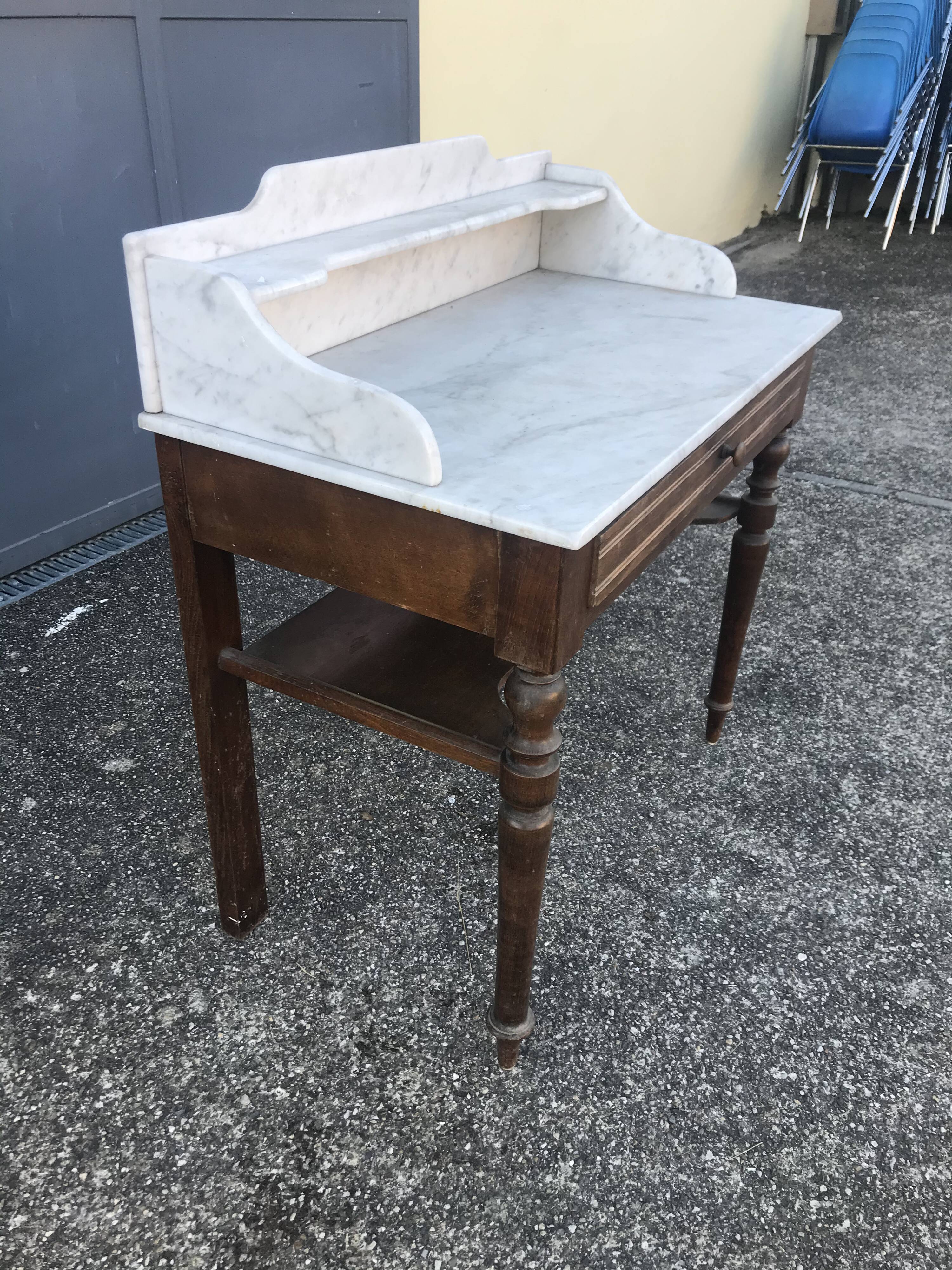 Louis Philippe marble toilet table